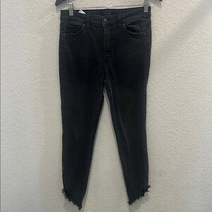 Joes Women's Black Frayed Hem Jeans size 30